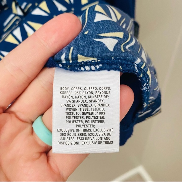 Meadow Rue by Anthro. Evella Blouse Blue Sz Medium - Picture 8 of 8